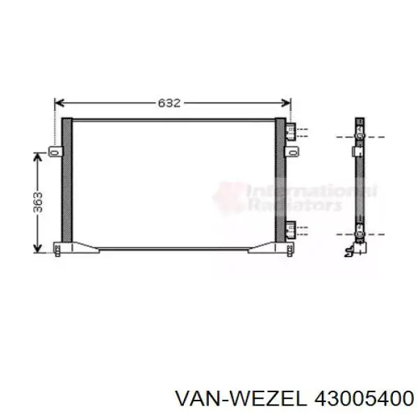 43005400 VAN Wezel Конденсатор