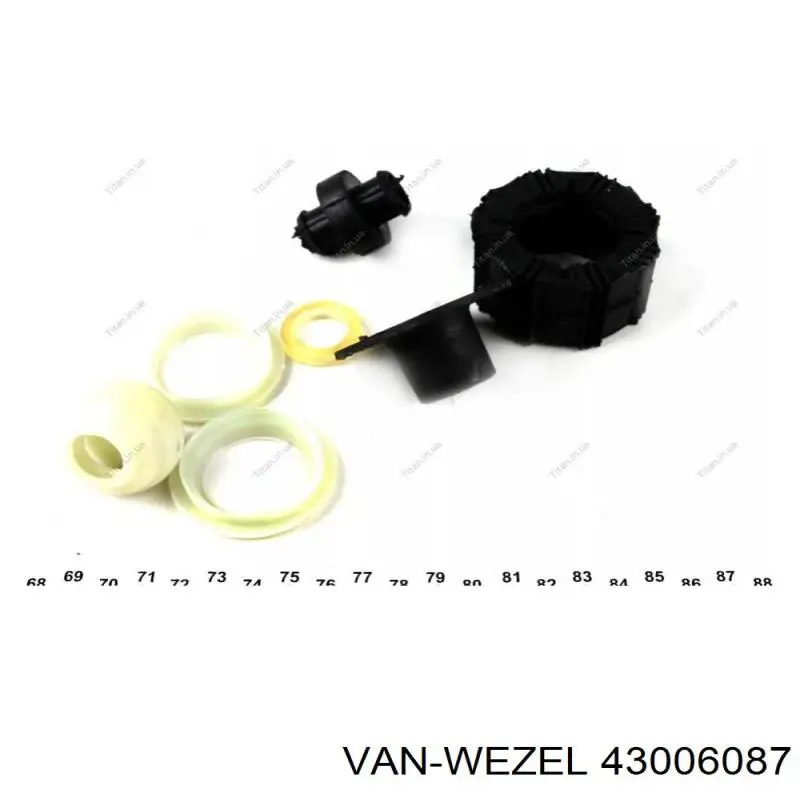 43006087 VAN Wezel Радиатор отопителя салона