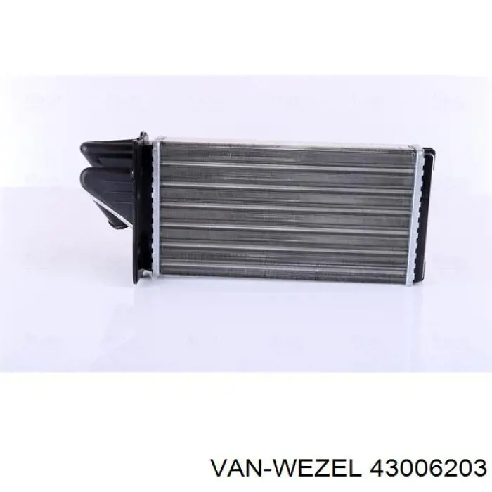 43006203 VAN Wezel Радиатор отопителя салона