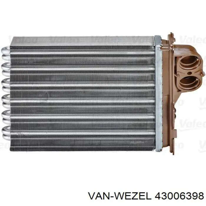 Радиатор отопителя VAN Wezel 43006398