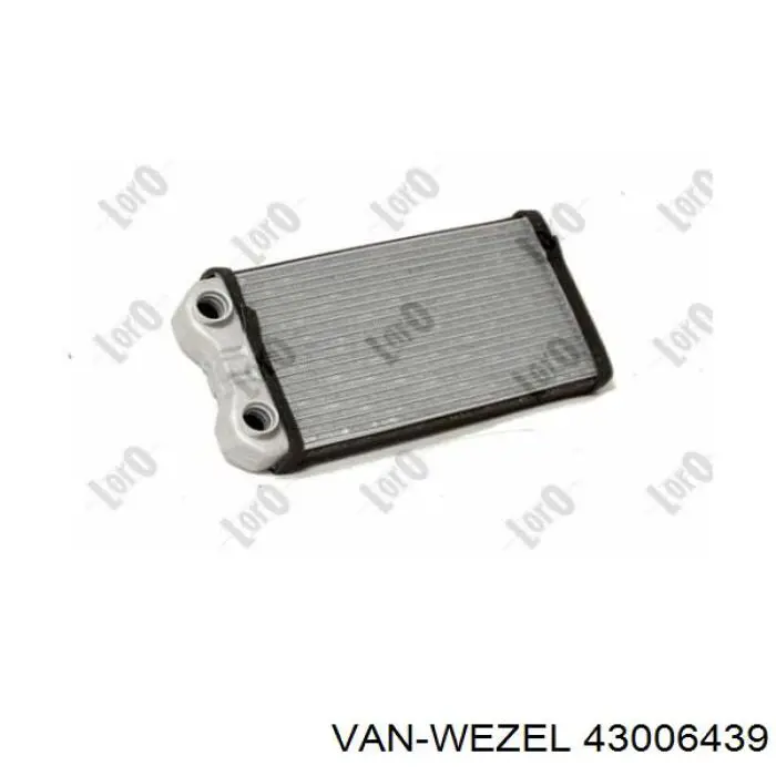 43006439 VAN Wezel Радиатор отопителя салона