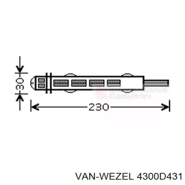 Осушитель кондиционера 4300D431 VAN Wezel