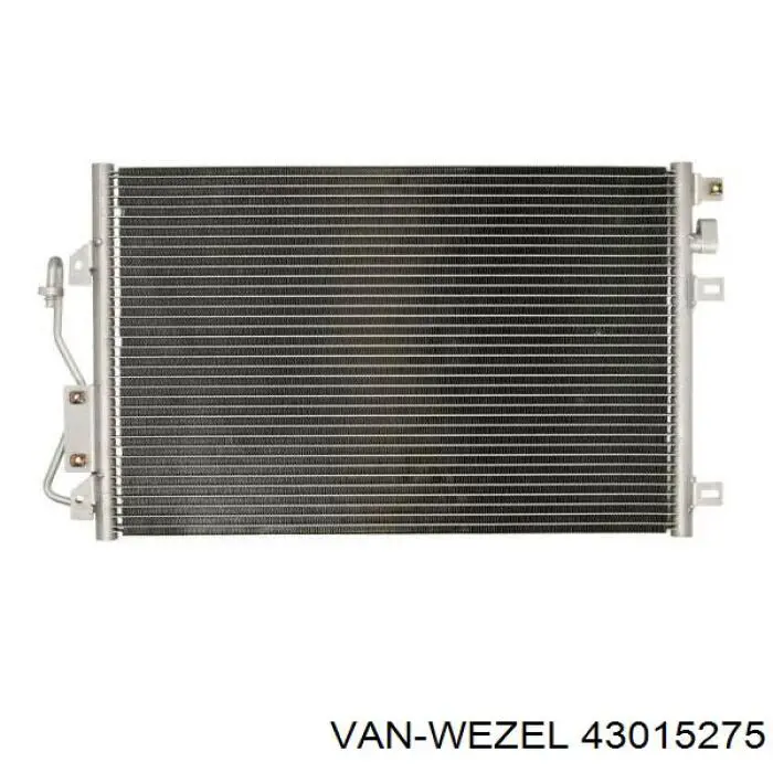 43015275 VAN Wezel radiador de aparelho de ar condicionado