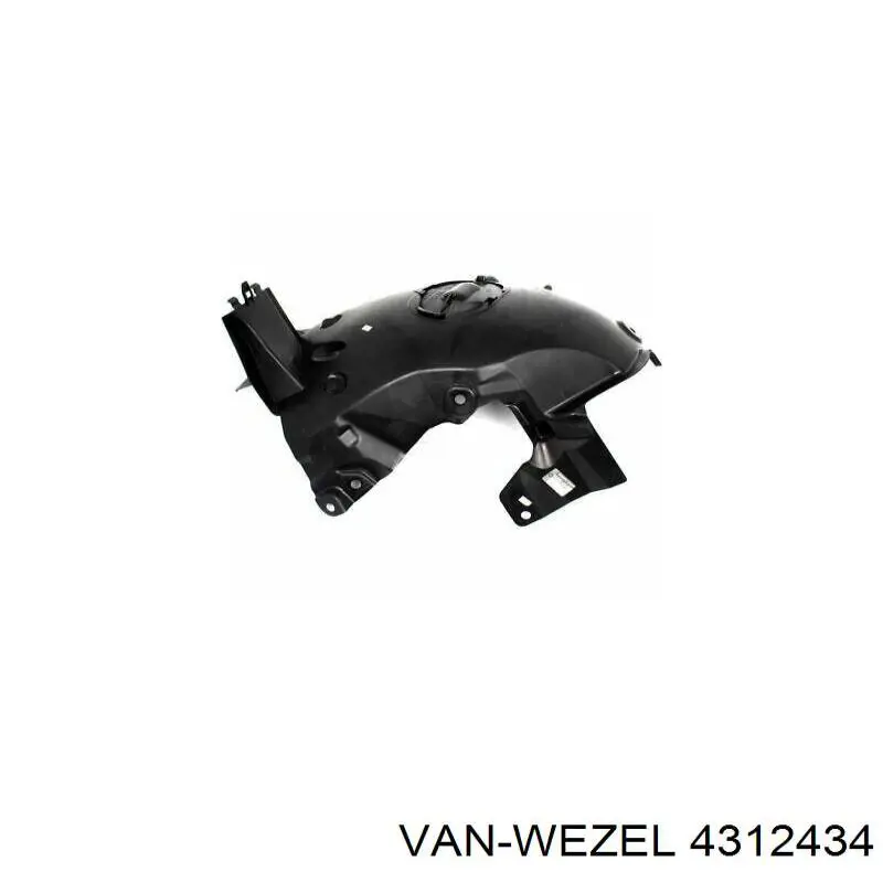 Подкрылок крыла переднего правый передний VAN Wezel 4312434 цена, от 17.13 USD