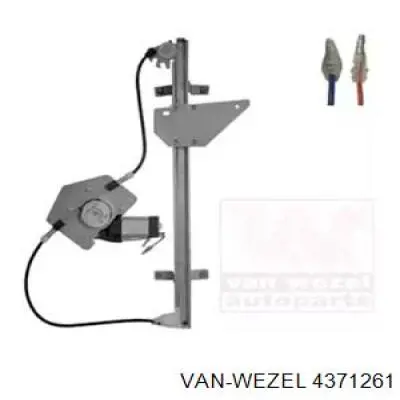 Механизм стеклоподъемника двери передней левой 4371261 VAN Wezel