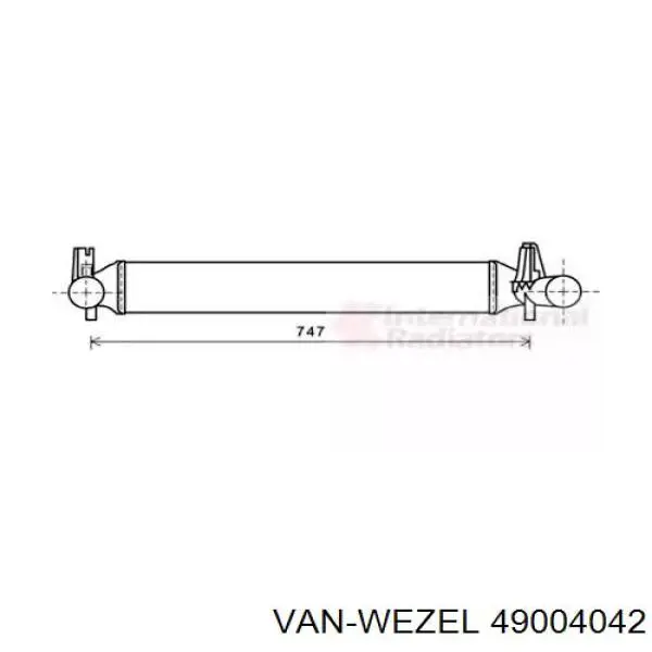 Интеркулер 49004042 VAN Wezel