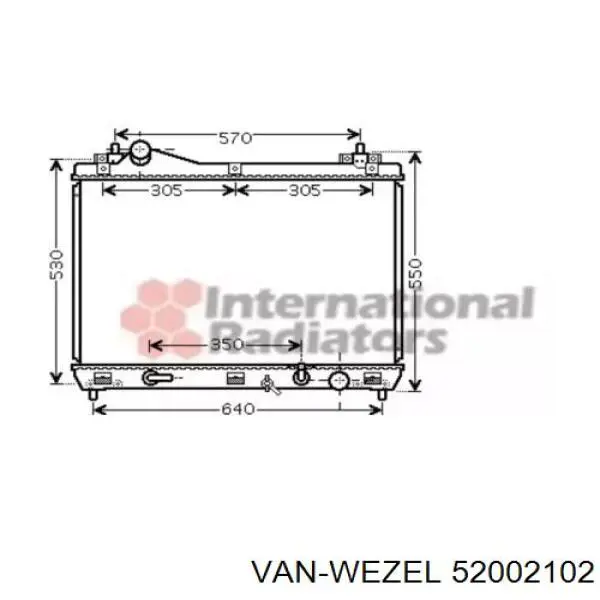 Радиатор 52002102 VAN Wezel