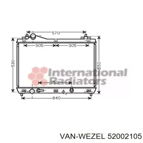 Радиатор 52002105 VAN Wezel