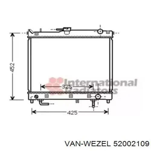 Радиатор 52002109 VAN Wezel