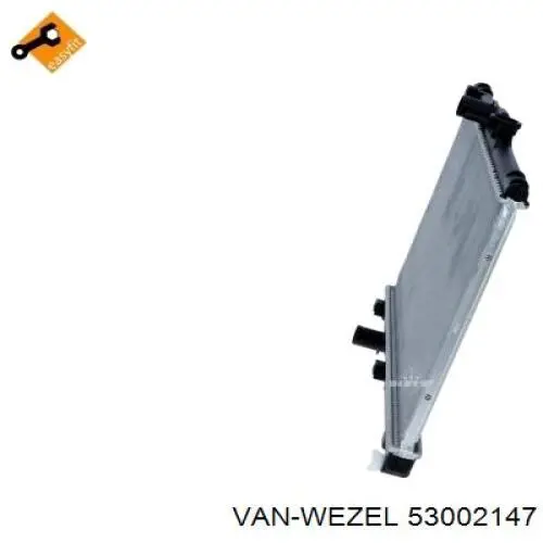 Радиатор охлаждения двигателя VAN Wezel 53002147 цена, от 53.39 USD