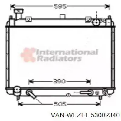 Радиатор 53002340 VAN Wezel