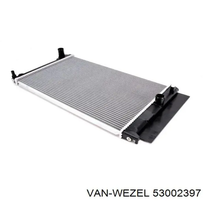 Радиатор охлаждения двигателя VAN Wezel 53002397 цена, от 58.47 USD
