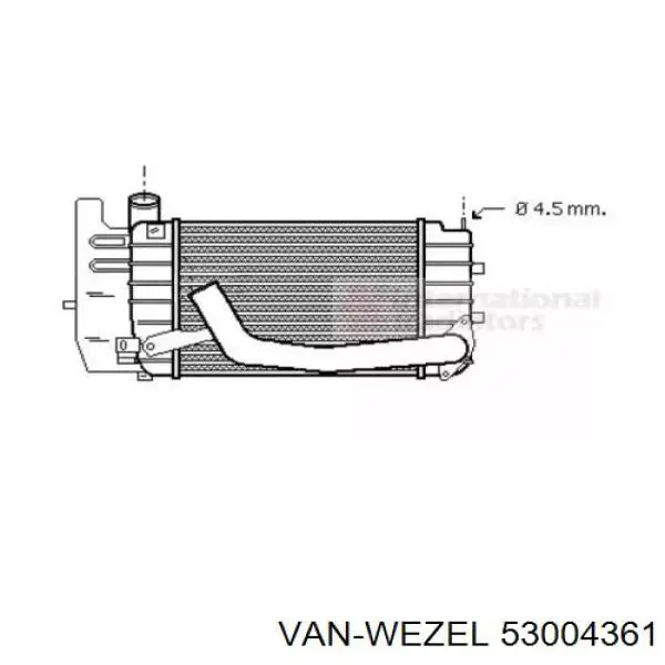 Интеркулер 53004361 VAN Wezel