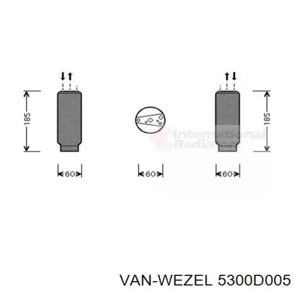 5300D005 VAN Wezel ресивер-осушитель кондиционера