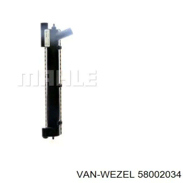 Купить 58002034 VAN Wezel Радиатор водяной