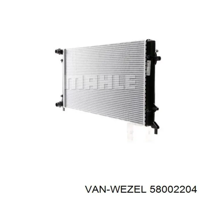 Радиатор охлаждения двигателя VAN Wezel 58002204 цена, от 44.25 USD