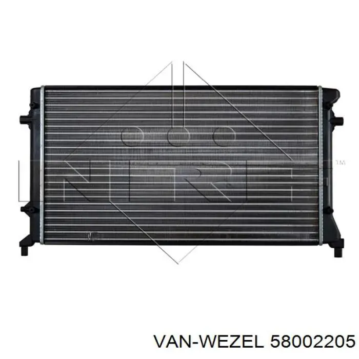Радиатор охлаждения двигателя VAN Wezel 58002205 цена, от 58.89 USD