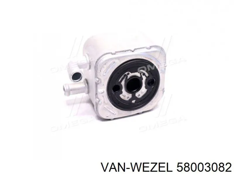58003082 VAN Wezel радиатор масляный (холодильник, под фильтром)