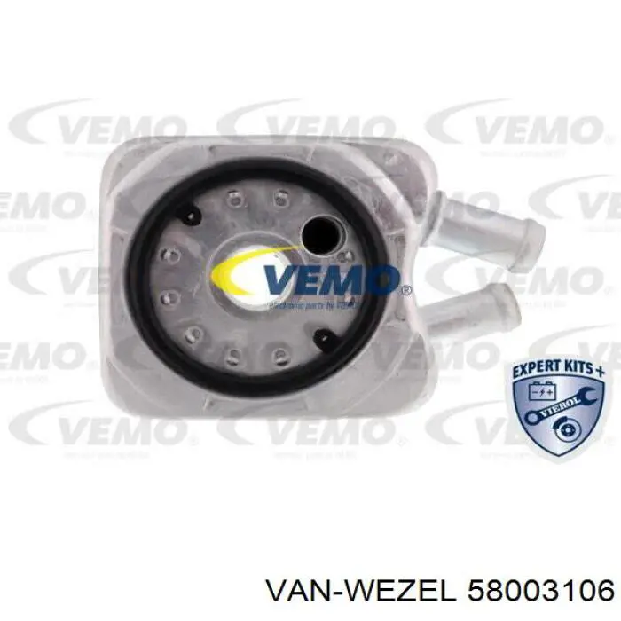 Купить 58003106 VAN Wezel Радиатор масляный (холодильник), под фильтром