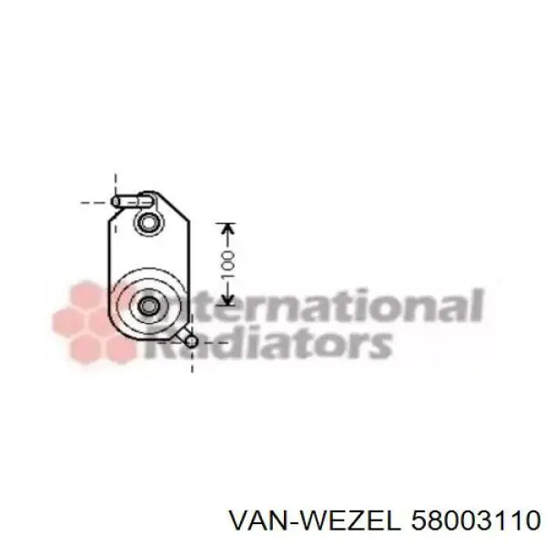 58003110 VAN Wezel радиатор охлаждения, акпп/кпп