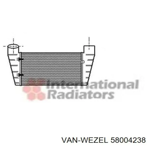 Интеркулер 58004238 VAN Wezel