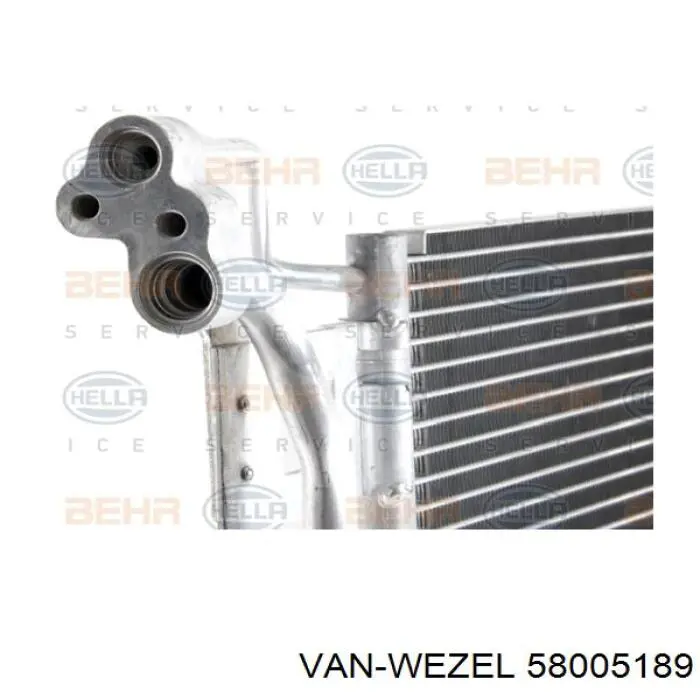 Compre 58005189 VAN Wezel Radiador de aparelho de ar condicionado