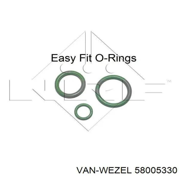 Condensador aire acondicionado 58005330 VAN Wezel