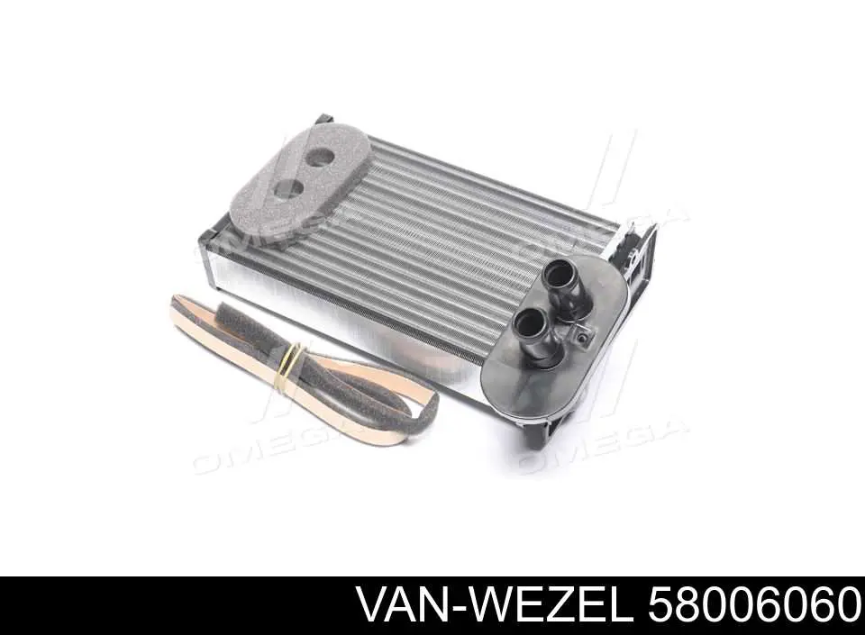 Радиатор печки 58006060 VAN Wezel