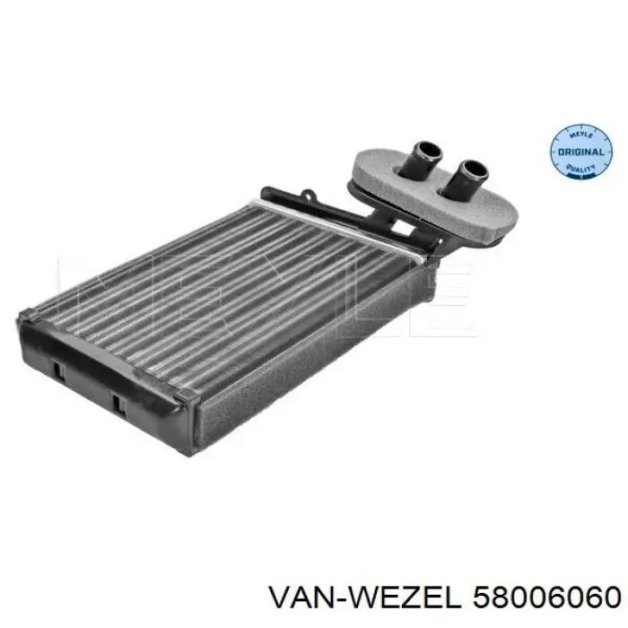 Радиатор печки 58006060 VAN Wezel