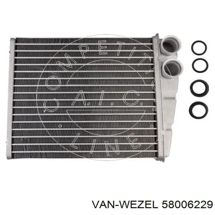 Купить 58006229 VAN Wezel Радиатор печки