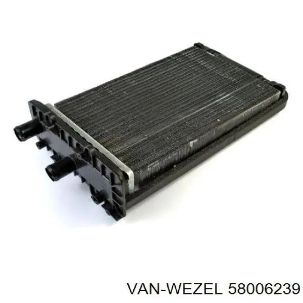 Радиатор печки (отопителя) задний VAN Wezel 58006239