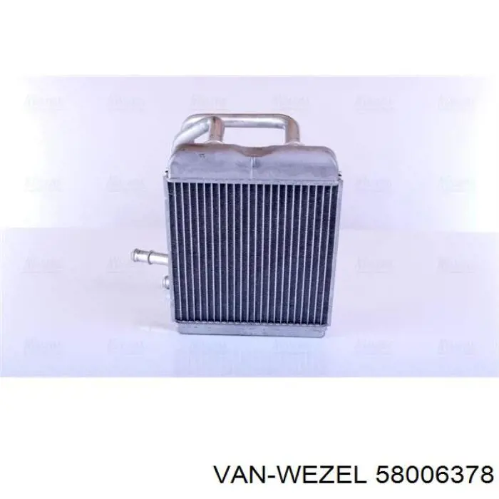 Радиатор печки (отопителя) VAN Wezel 58006378 цена, от 39.03 USD