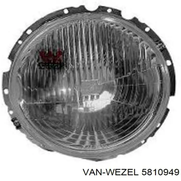 5810949 VAN Wezel лампа-фара левая/правая