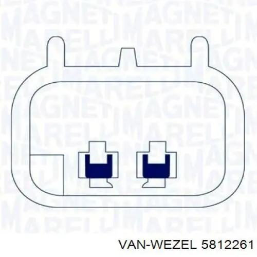 Механизм стеклоподъемника двери передней левой 5812261 VAN Wezel
