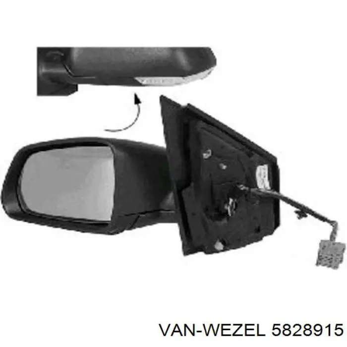 5828915 VAN Wezel Повторитель поворота левого зеркала