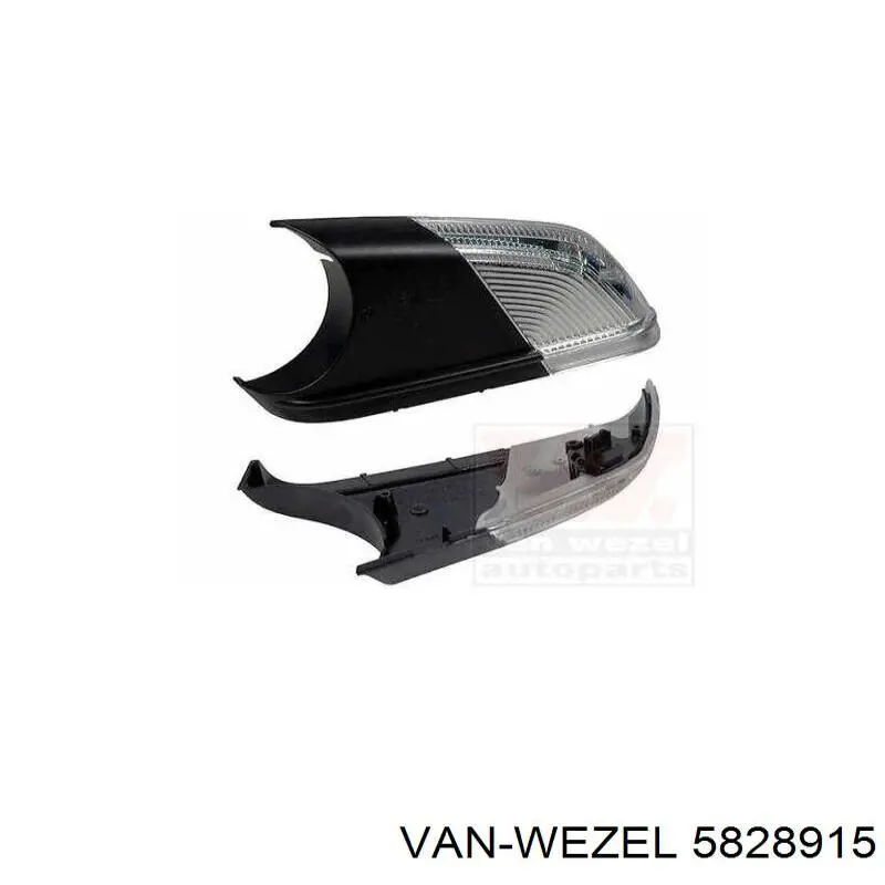 Левый указатель поворота зеркала VAN Wezel 5828915