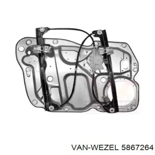 Механизм стеклоподъемника двери передней правой 5867264 VAN Wezel