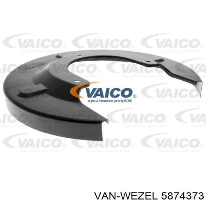 Защита тормозного диска заднего VAN Wezel 5874373
