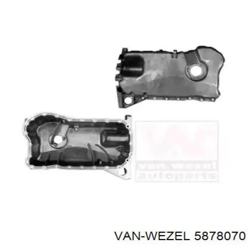 5878070 VAN Wezel panela de óleo de cárter do motor