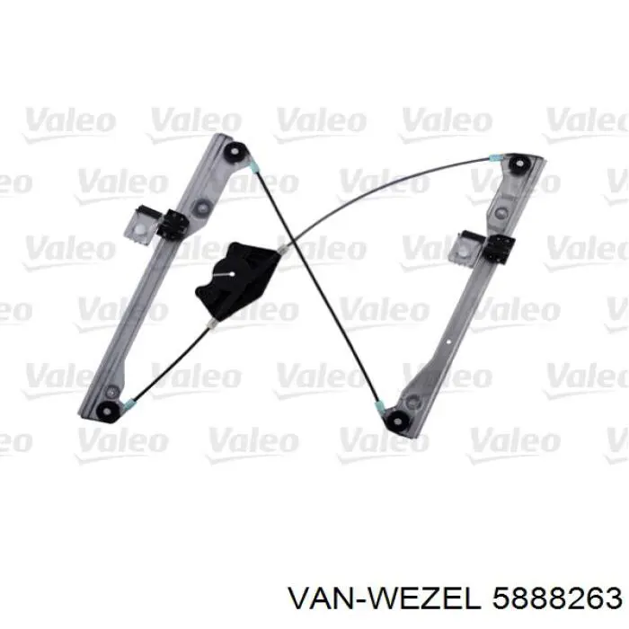 Механизм стеклоподъемника двери передней левой VAN WEZEL 5888263