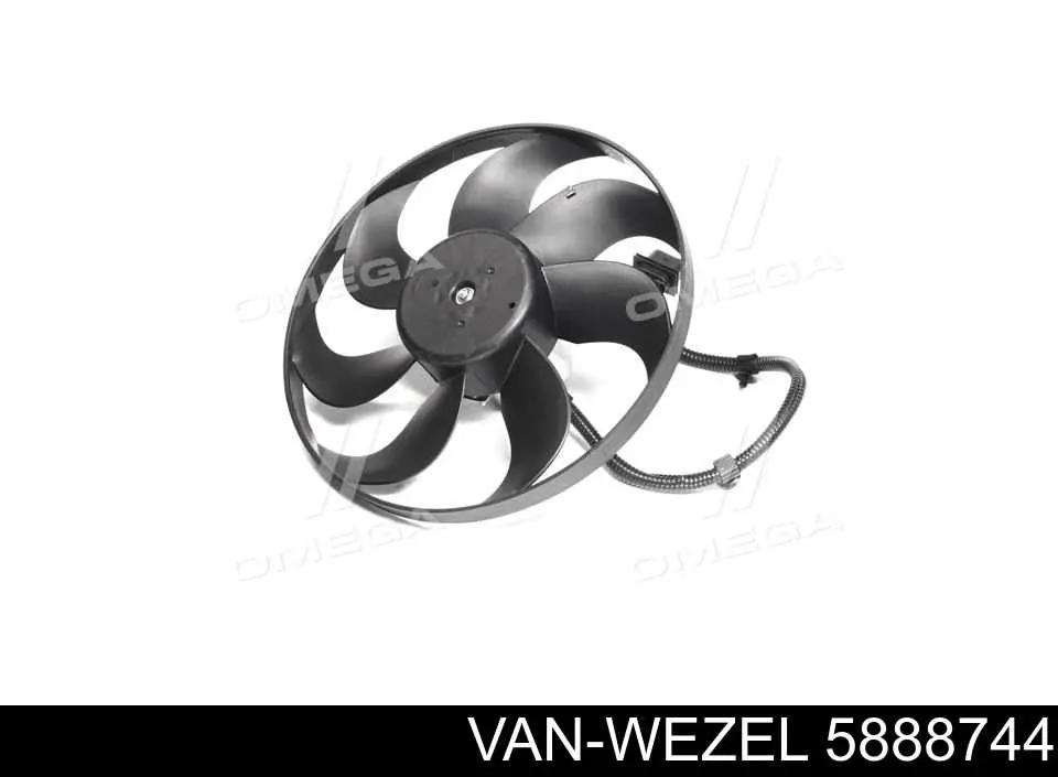 5888744 VAN Wezel электровентилятор охлаждения в сборе (мотор+крыльчатка)