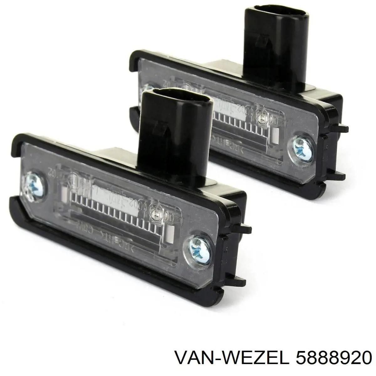 Фонарь подсветки заднего номера VAN Wezel 5888920 цена, от 7.05 USD