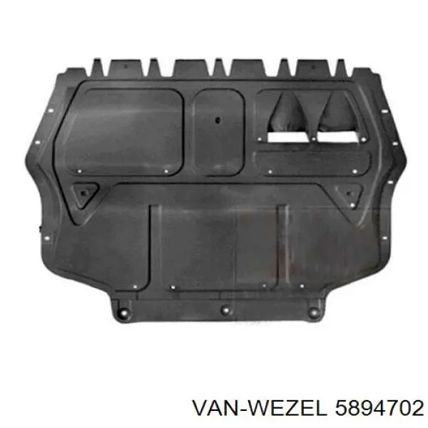 Protección motor delantera 5894702 VAN Wezel