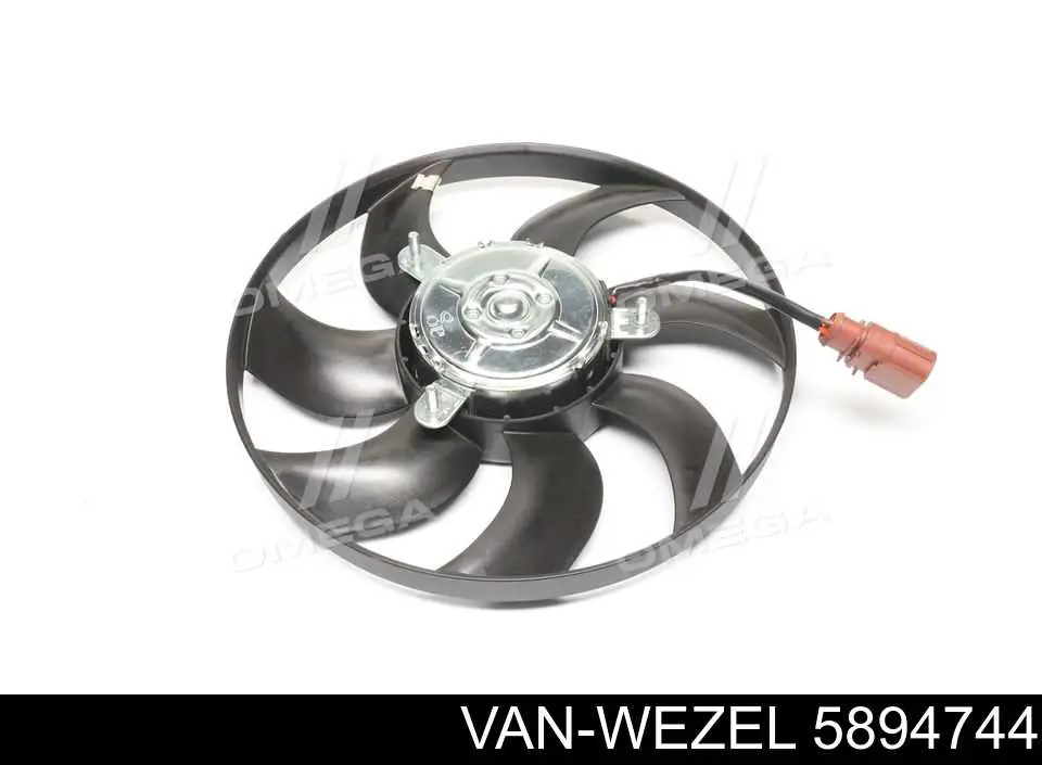 5894744 VAN Wezel электровентилятор охлаждения в сборе (мотор+крыльчатка правый)