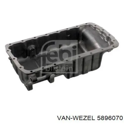 Поддон двигателя 5896070 VAN Wezel