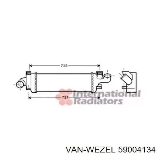 Интеркулер 59004134 VAN Wezel