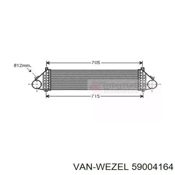 Интеркулер 59004164 VAN Wezel