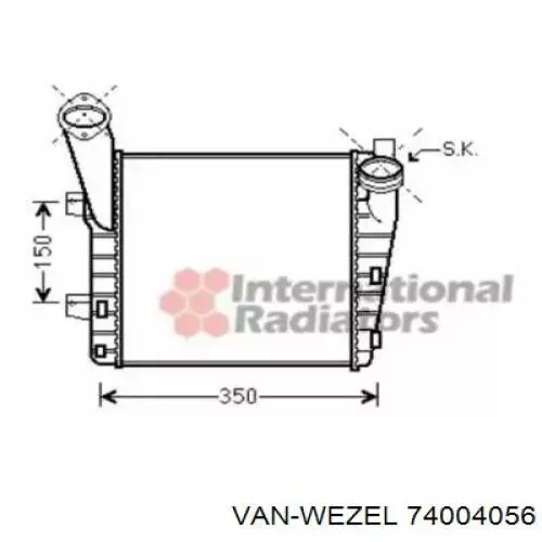 Интеркулер 74004056 VAN Wezel