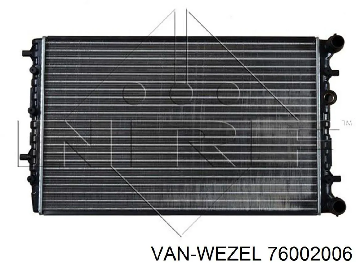 Радиатор охлаждения VAN Wezel 76002006