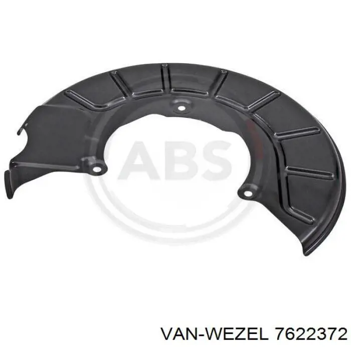 7622372 VAN Wezel защита тормозного диска переднего правого